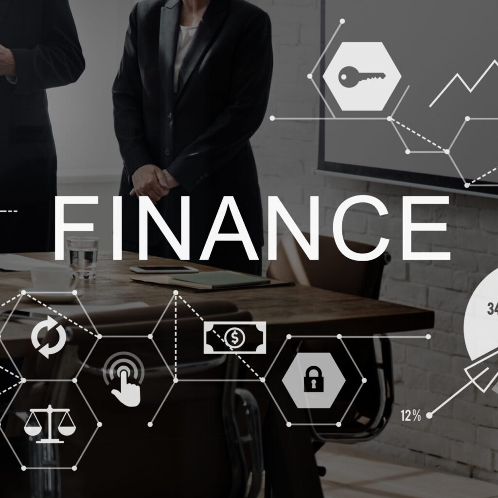 finance money debt credit balance concept